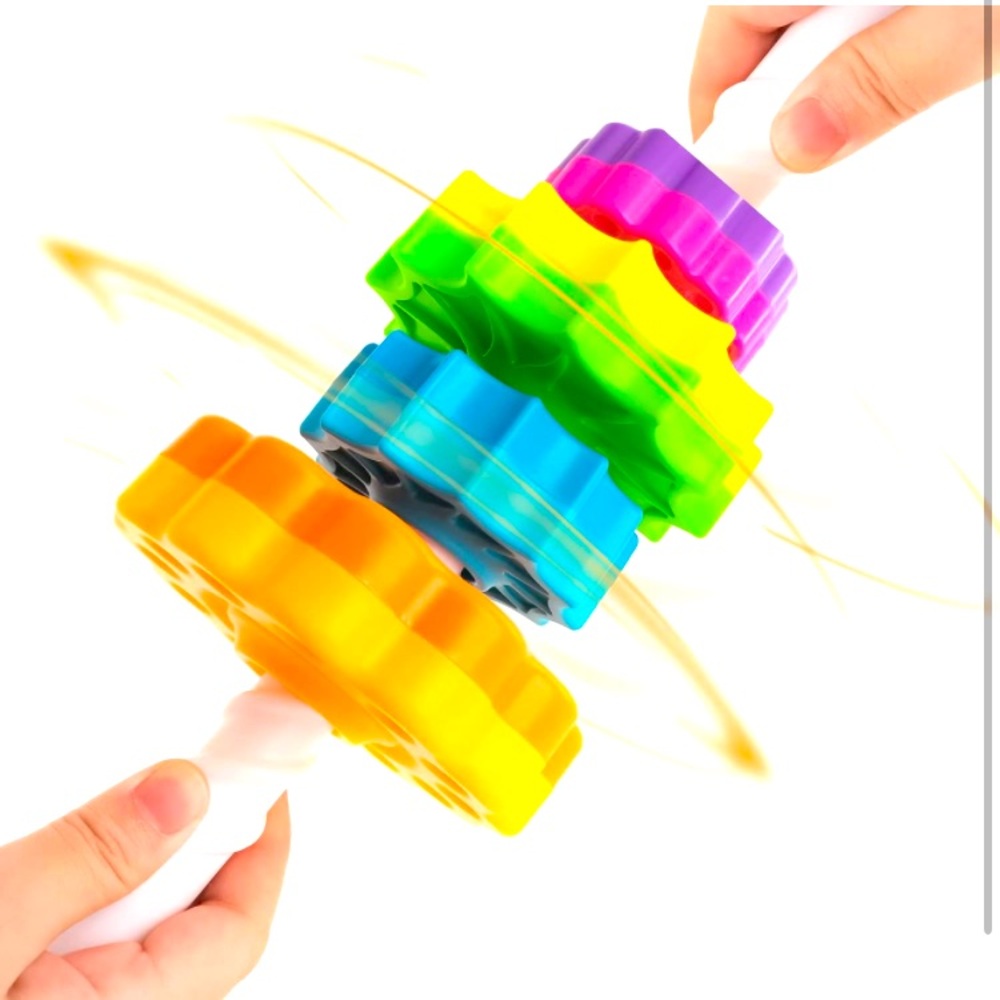 NIB Spinning Rainbow Tower